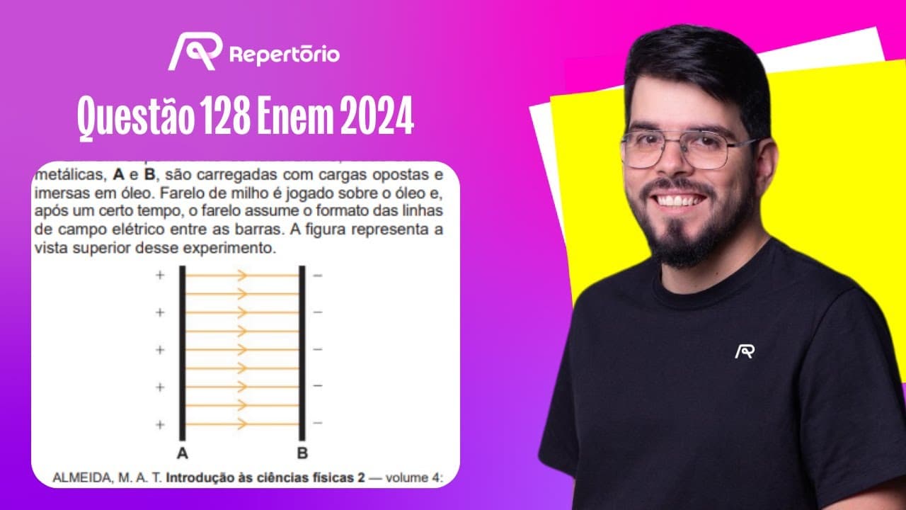 Thumbnail: [ENEM 2024] Questão 128: Em um experimento de laboratório, duas barras...