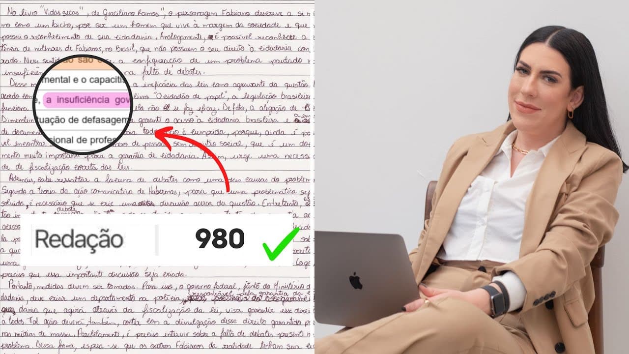 Thumbnail: TIRA DÚVIDAS REDAÇÃO ENEM 2022 #1