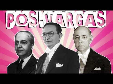 Thumbnail da aula: O BRASIL APÓS MORTE DE VARGAS: CAFÉ FILHO, CARLOS LUZ E NEREU RAMOS