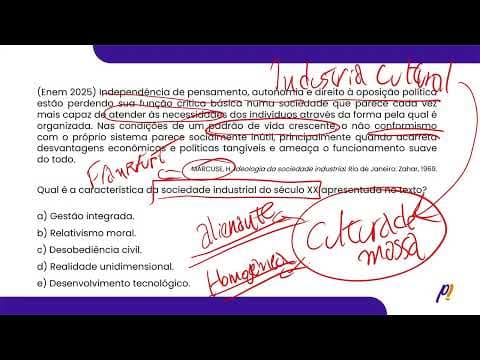 Thumbnail da aula: ENEM 2025 | Independência de pensamento, autonomia e direito à oposição política estão perdendo...