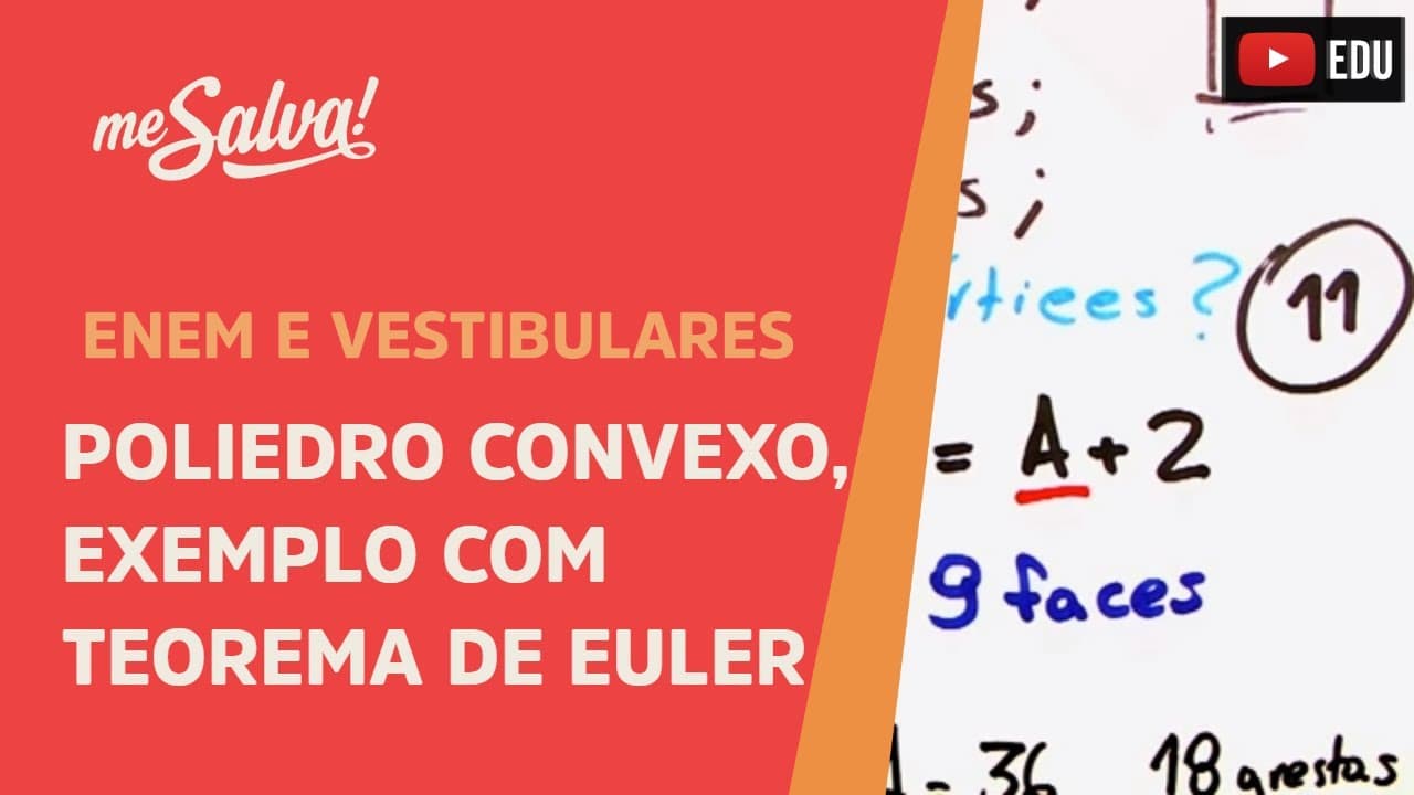 Thumbnail: Me Salva! GE02 - Geometria Espacial - Poliedro convexo, exemplo com Teorema de Euler