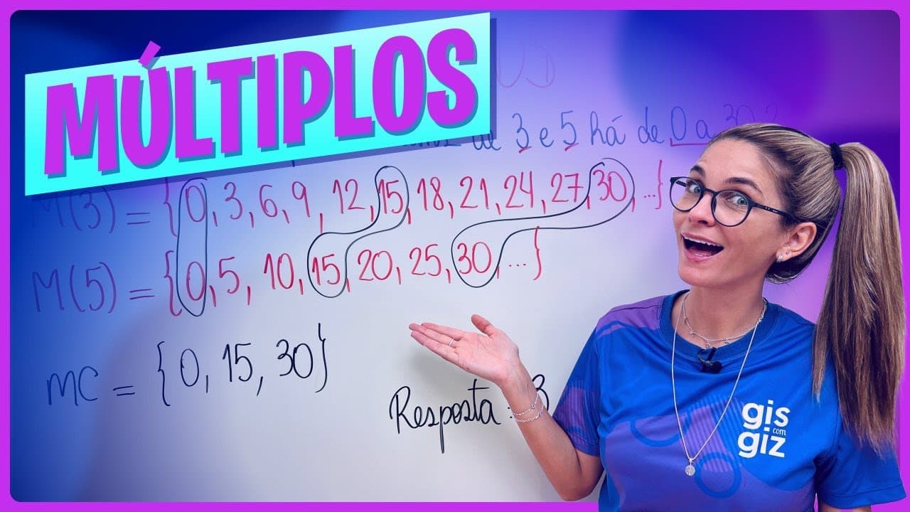 Thumbnail: MÚLTIPLOS  - APRENDA COM EXERCÍCIOS