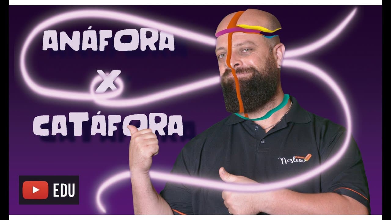 Thumbnail: Anáfora x Catáfora [Prof. Noslen]