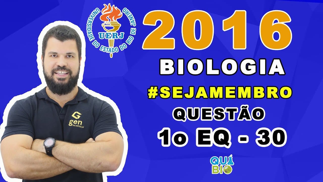 Thumbnail: UERJ 2016 - 1o EQ - Questão 30 - Em algumas raças de gado bovino o cruzamento de indivíduos de pela