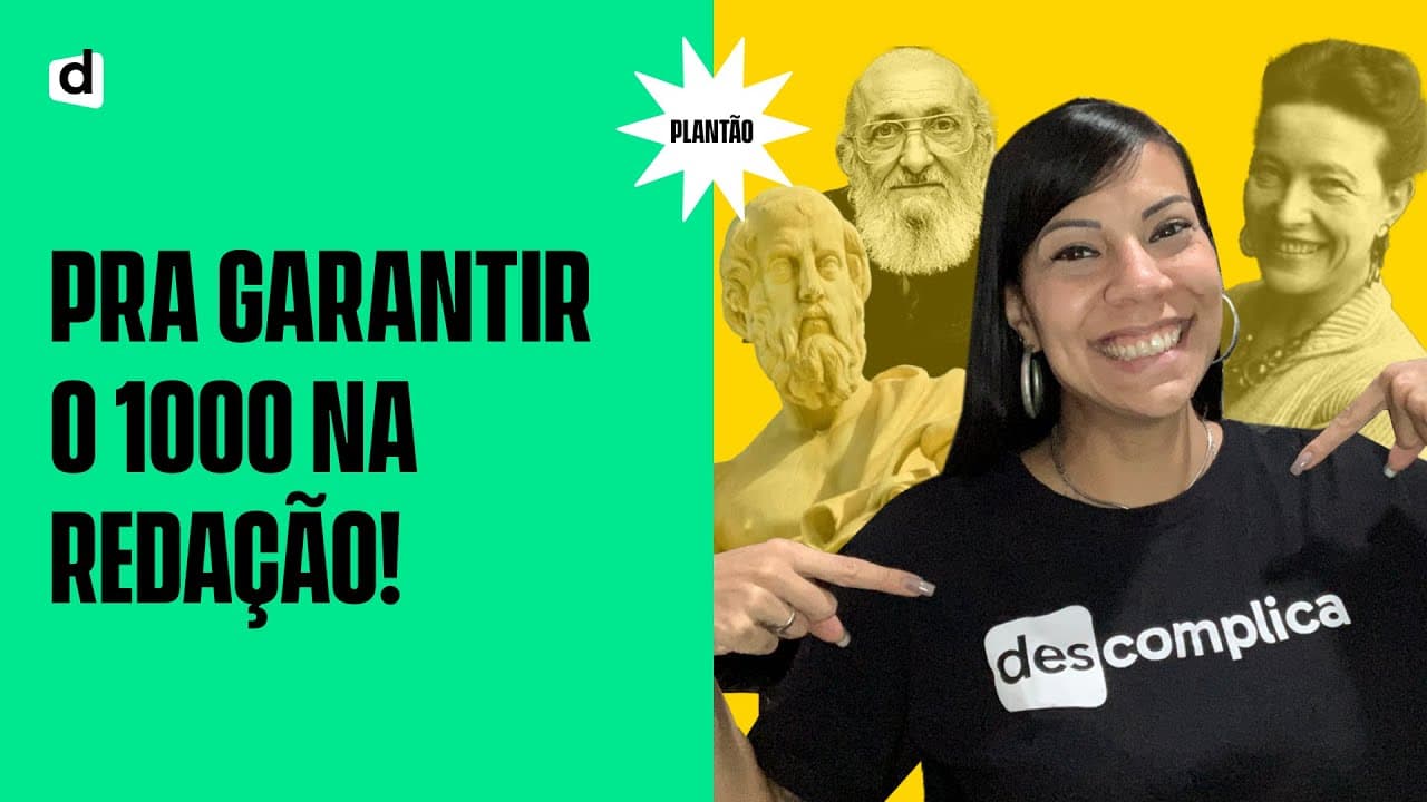 Thumbnail: Como usar FILOSOFIA na REDAÇÃO do Enem! | Plantão