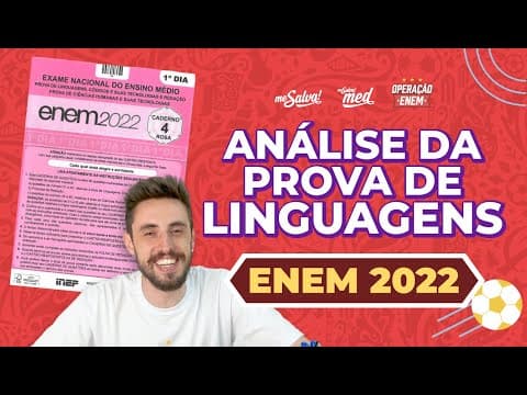 Thumbnail da aula: Comentando a prova de LINGUAGENS no ENEM 2022 | GABARITO | Me Salva! ENEM 2022 #mesalvanoenem