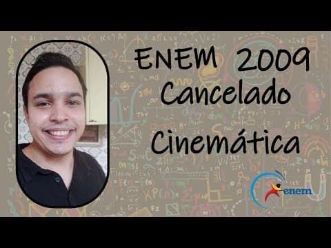Thumbnail da aula: ENEM 2009 - No mundial de 2007, o americano Bernard Lagat, usando pela primeira vez uma sapatilha