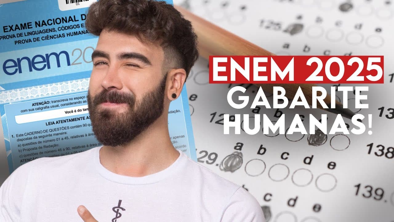 Thumbnail: É ASSIM QUE EU GABARITO A PROVA DE HUMANAS DO ENEM!