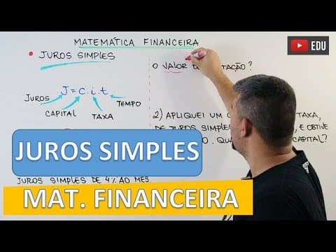 Thumbnail da aula: Juros Simples - Matemática Financeira #2