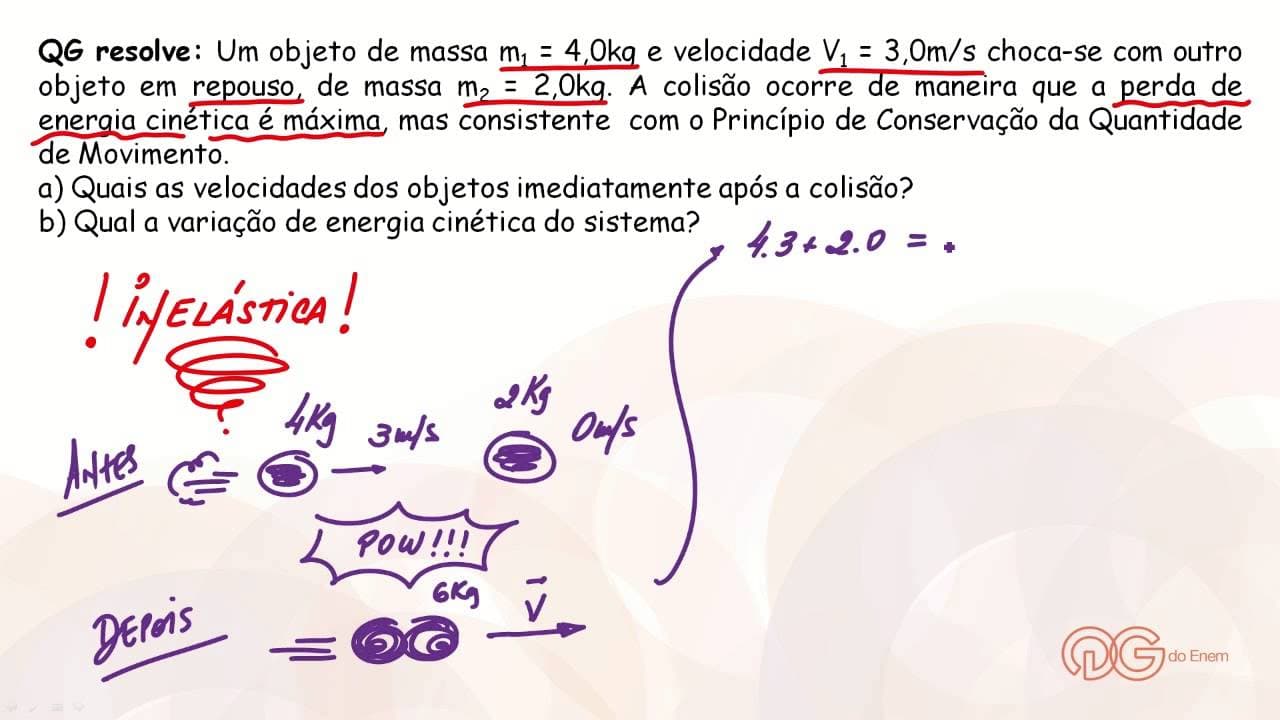Thumbnail: Física: Colisões - ENEM