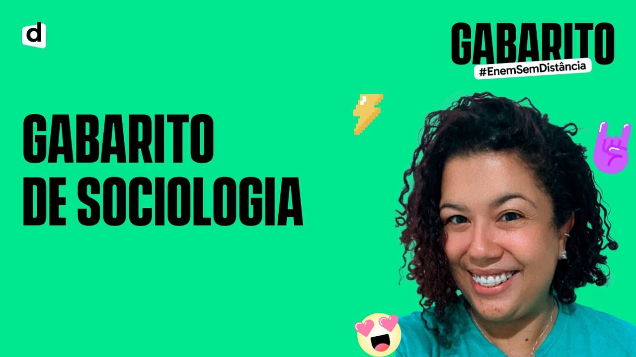 Thumbnail: GABARITO ENEM 2021 - Sociologia