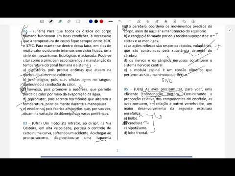 Thumbnail da aula: Resolução comentada | Uerj | biologia | sistema nervoso