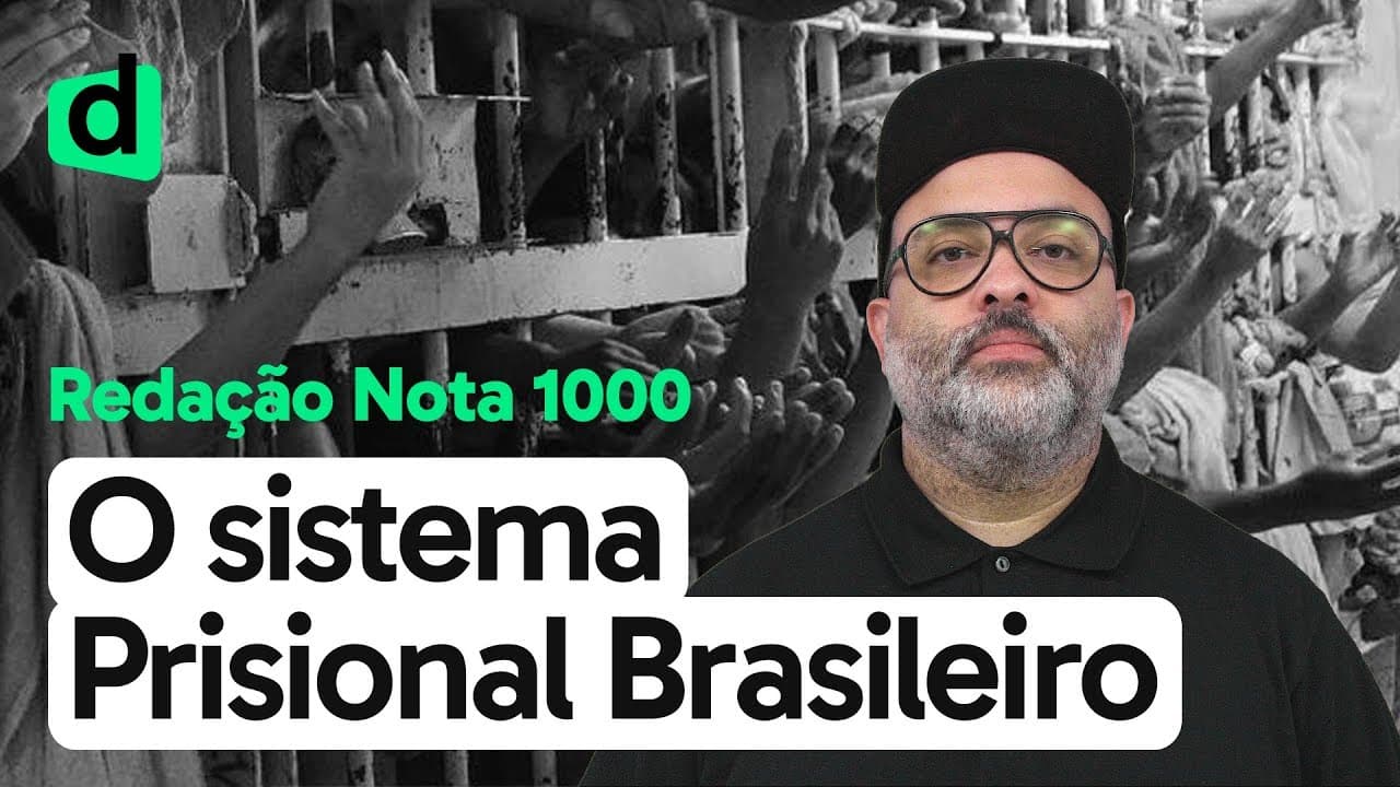 Thumbnail: O SISTEMA PRISIONAL BRASILEIRO | REDAÇÃO NOTA 1000 | DESCOMPLICA