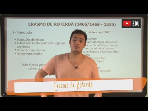 Thumbnail da aula: Videoaulas Poliedro | Erasmo de Roterdã