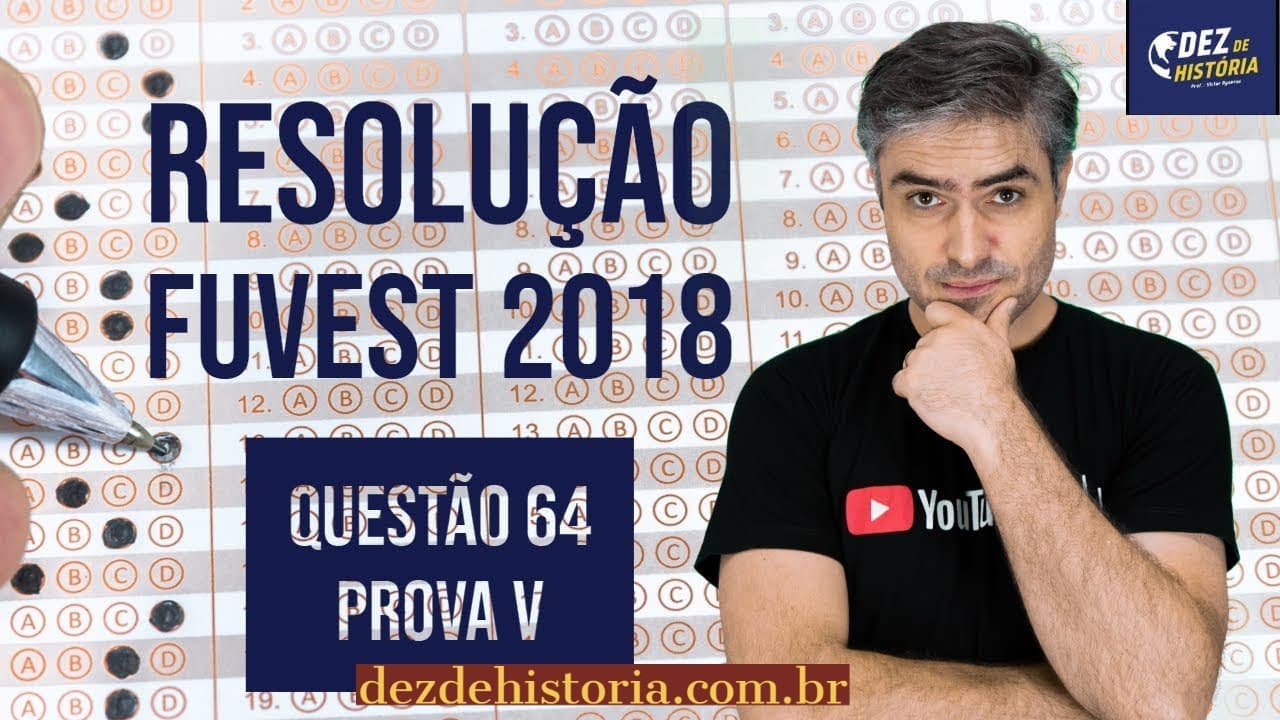 Thumbnail: Correção FUVEST 2018 Prova V | Resolução questão 64 prova V Fuvest. Sobre direitos humanos.