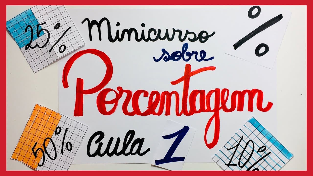 Thumbnail: MINICURSO sobre PORCENTAGEM!! Aula 1.