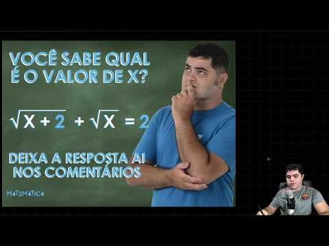 Thumbnail da aula: 🤔 VOCÊ CONSEGUE RESOLVER ESSA EQUAÇÃO DIFÍCIL? 👉🏻 Equação Envolvendo Raiz Quadrada