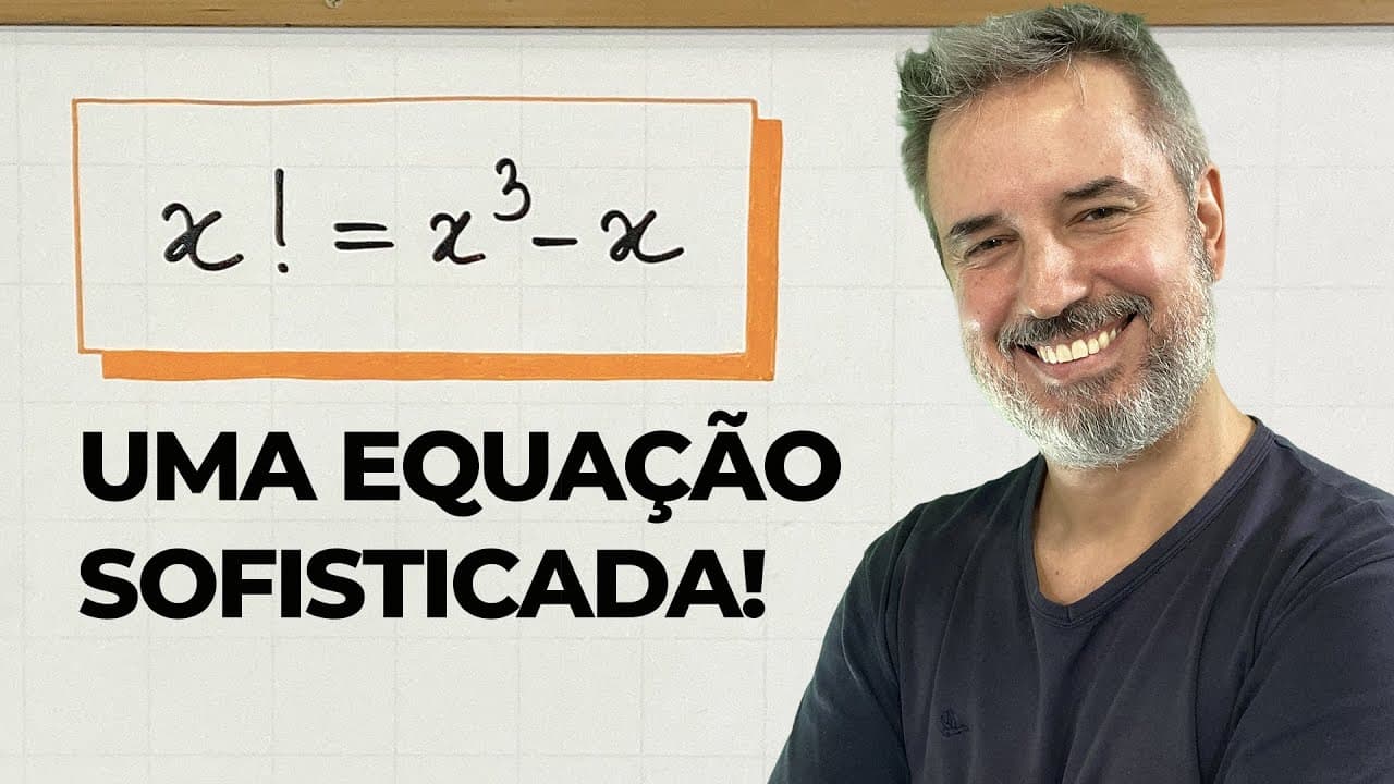 Thumbnail: UMA EQUAÇÃO muito elegante! 🎩 [Horizontal]