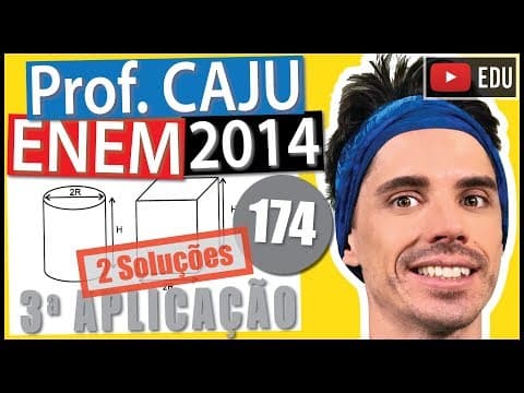 Thumbnail da aula: [ENEM 2014 3Ap] 174 📓 INTERPRETAÇÃO DE GRÁFICOS Enchem-se, segundo vazões constantes e idênticas