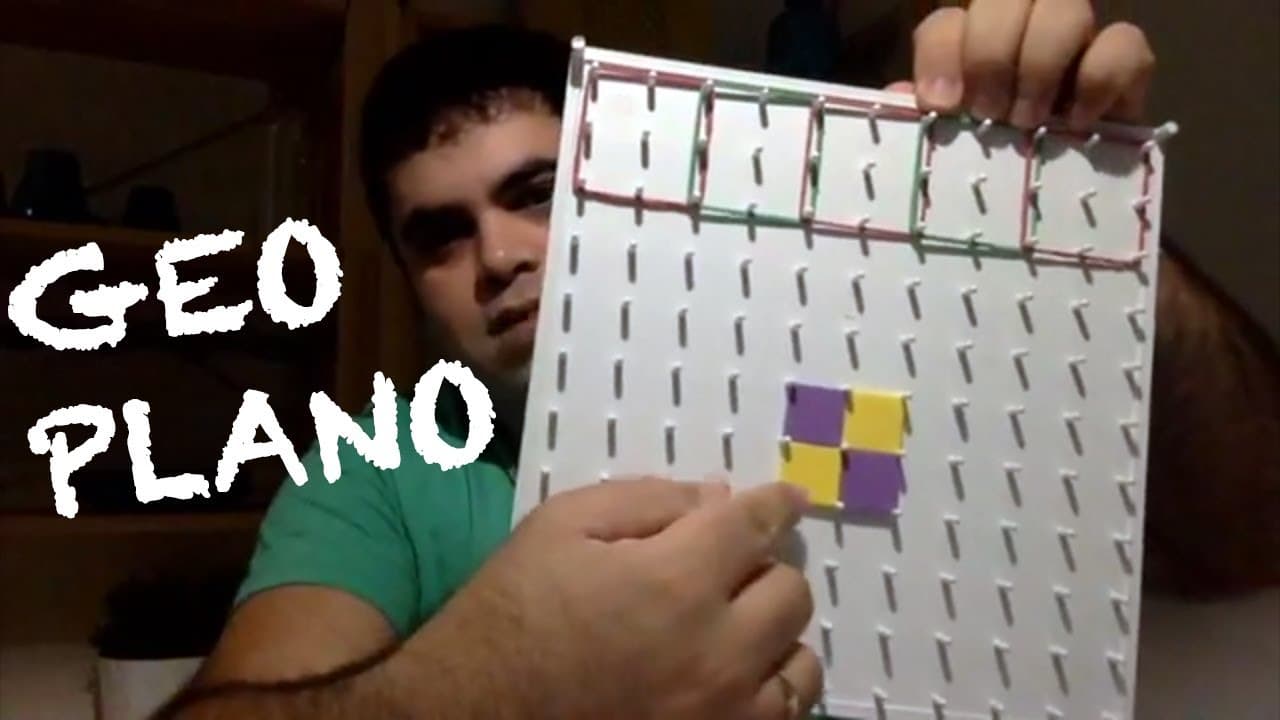 Thumbnail: 💡 GEOPLANO 👉🏻 Geometria Plana, Perímetro, Área, Porcentagem, Frações Equivalentes, Decimais