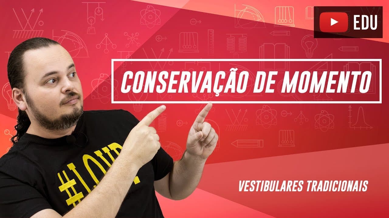 Thumbnail: conservação de momento linear (quantidade de movimento)
