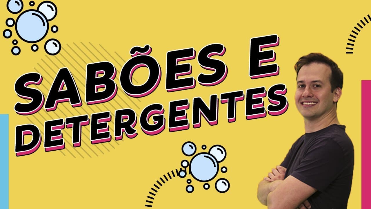 Thumbnail: MECANISMO de LIMPEZA dos SABÕES E DETERGENTES | Química para ENEM e Vestibulares | Prof. Paulo Valim