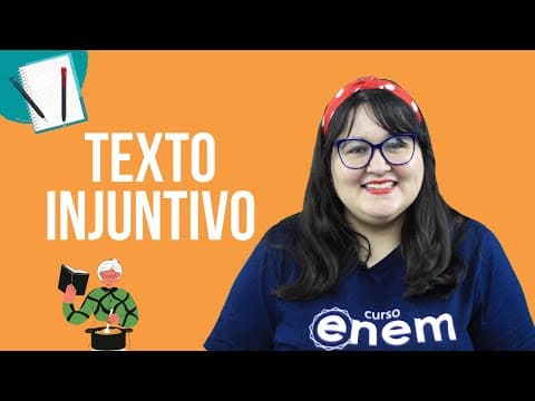 Thumbnail da aula: TEXTO INJUNTIVO (TIPOS TEXTUAIS) | Redação para Enem e vestibulares