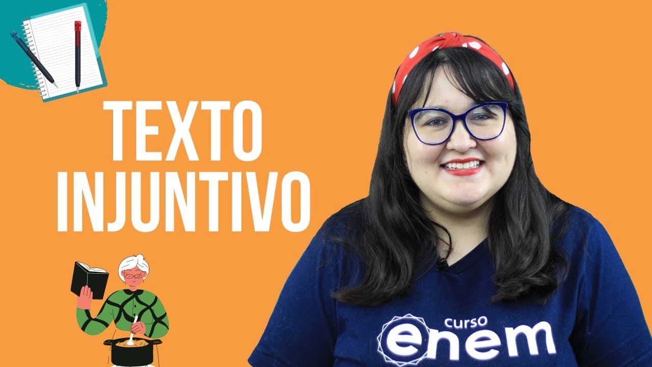 Thumbnail: TEXTO INJUNTIVO (TIPOS TEXTUAIS) | Redação para Enem e vestibulares