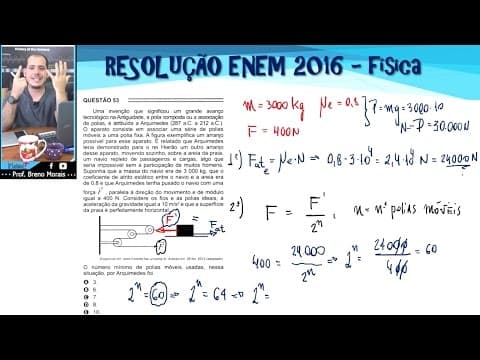 Thumbnail da aula: FÍSICA - ENEM 2016 - RESOLUÇÃO COMPLETA