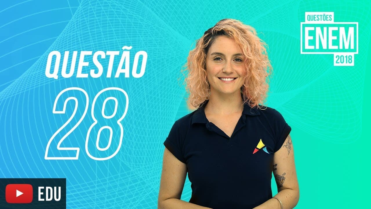 Thumbnail: ENEM 2018 | Twitter | questão 28 (caderno amarelo)