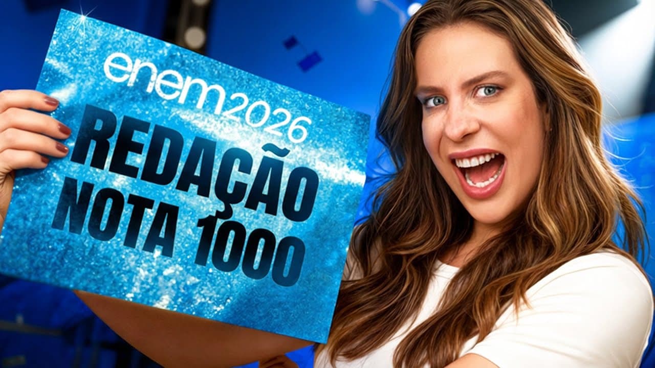 Thumbnail: A UNICA AULA DE REDAÇÃO ENEM QUE VOCÊ PRECIS ASSISTIR