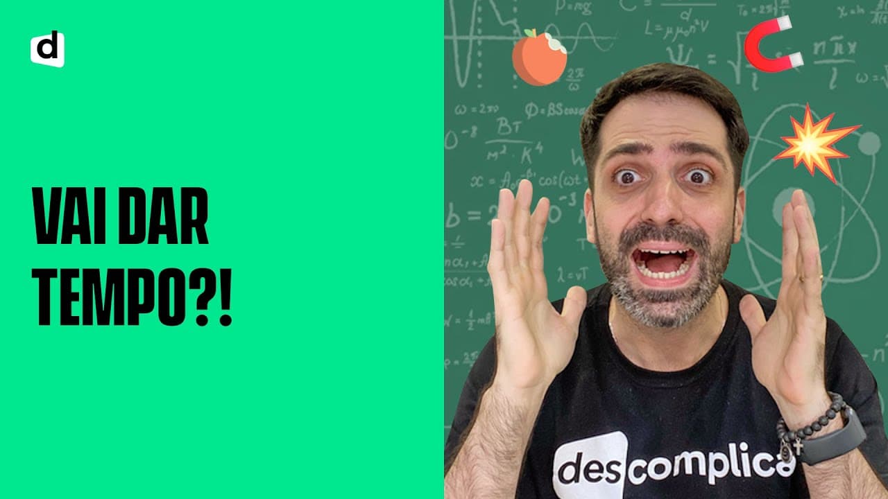 Thumbnail: ENEM EM 9 SEMANAS: O QUE ESTUDAR EM FÍSICA