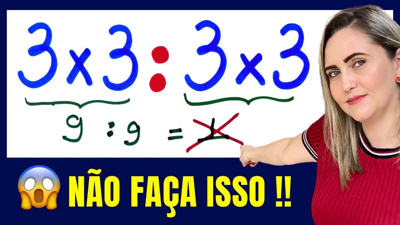 Thumbnail: 🤯😱A MAIORIA ERRA NA HORA DE RESOLVER!! Matemática básica!!