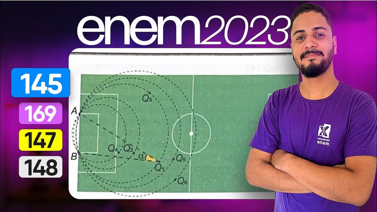 Thumbnail: Questão 145 - Caderno Azul | Geometria Plana | MATEMÁTICA ENEM 2023