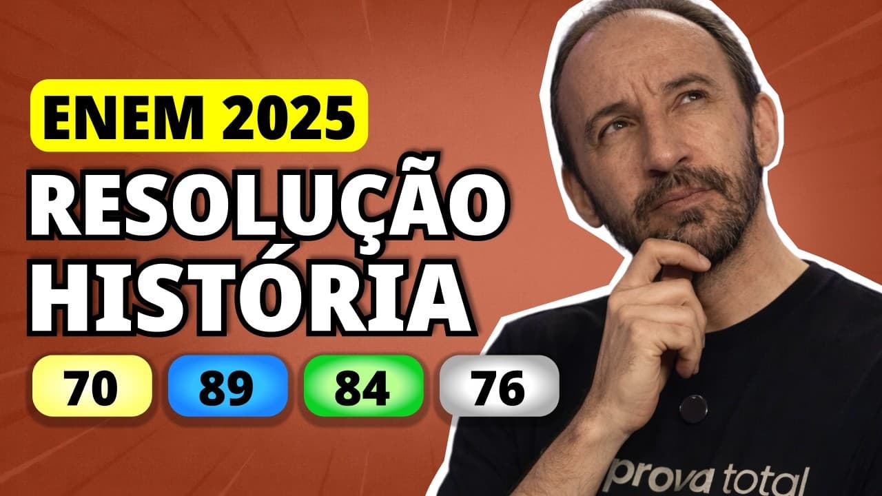 Thumbnail: ENEM 2025 HISTÓRIA – Questão 70 | Eu escolhi Bezalel e lhe dei competência e habilidade para fazer