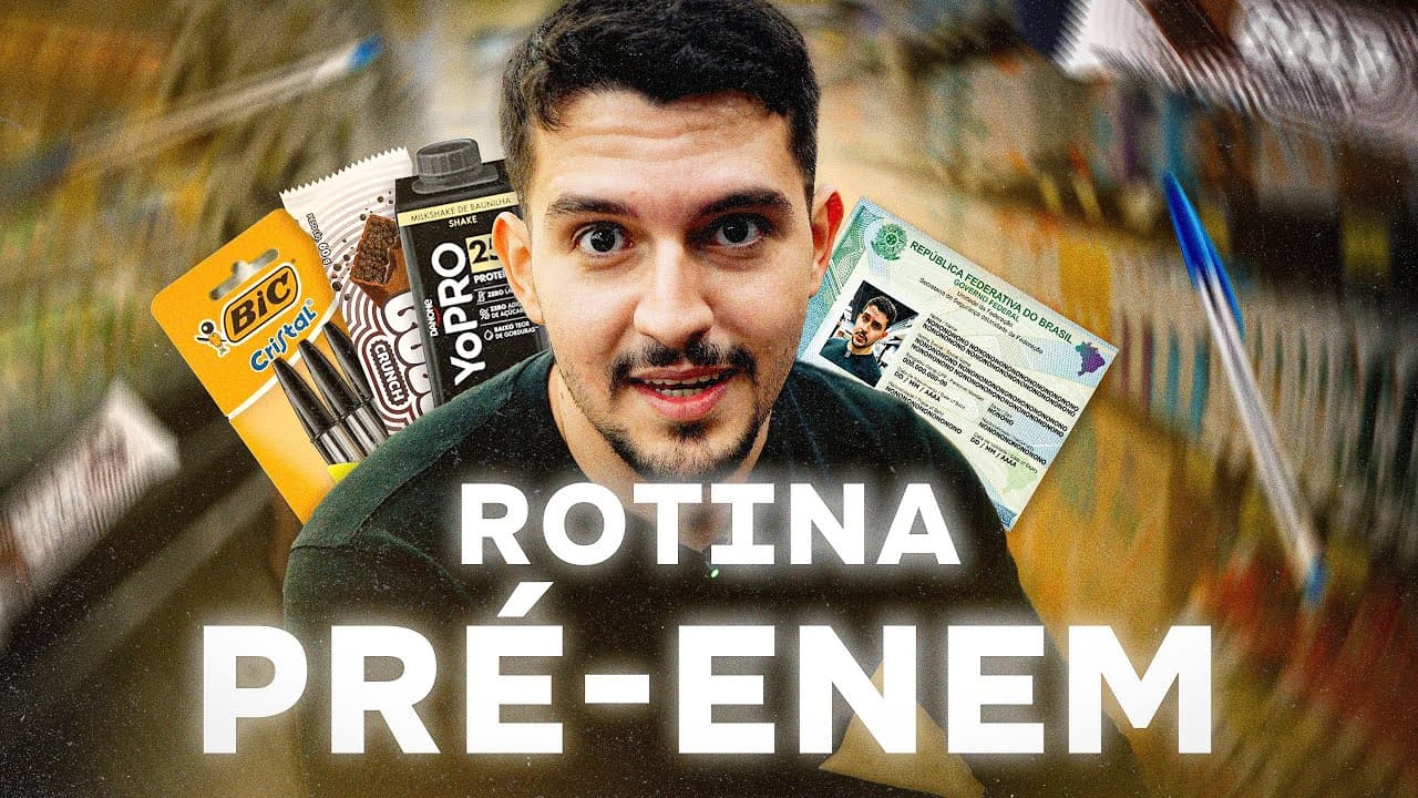 Thumbnail: FAÇA ISSO antes do ENEM (vlog)