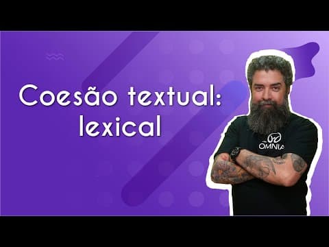 Thumbnail da aula: Coesão textual: lexical - Brasil Escola