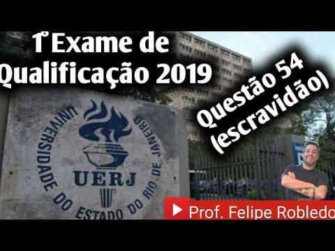 Thumbnail da aula: Aula de História: 1° Exame de Qualificação (2019)