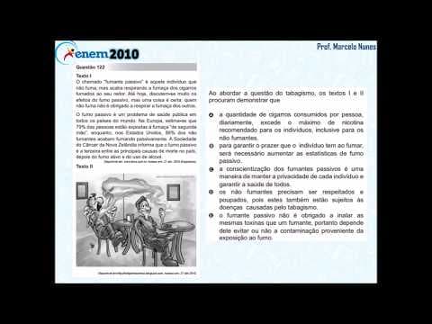 Thumbnail da aula: Enem 2010: compreensão de textos (linguagem verbal e não verbal).