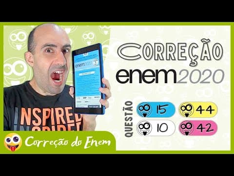 Thumbnail da aula: [CORREÇÃO DO ENEM] Questão 15 - Enem 2020 impresso - Prova azul ▷ Neymar e Marta: quanto vale o gol?