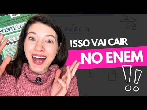 Thumbnail da aula: VAI CAIR NO ENEM 😬 Física - Leis de Newton