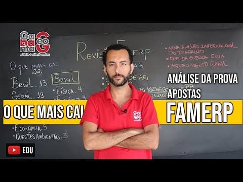 Thumbnail da aula: FAMERP | O QUE CAI | O QUE ESTUDAR | MEDICINA