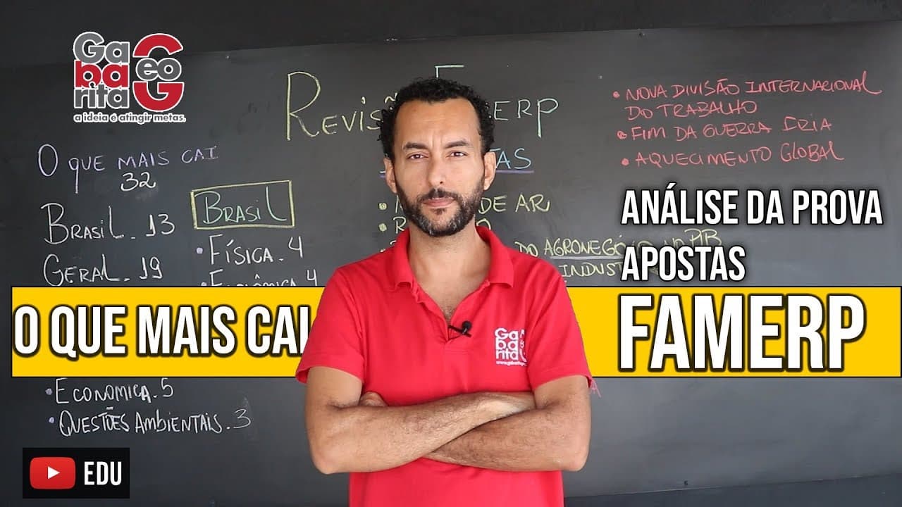 Thumbnail: FAMERP | O QUE CAI | O QUE ESTUDAR | MEDICINA