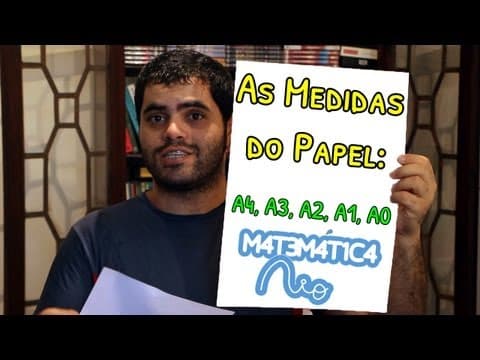 Thumbnail da aula: As Medidas do Papel: A4, A3, A2, A1, A0 | Matemática Rio
