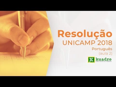 Thumbnail da aula: Português - Resolução Unicamp 2018 (aula 2) - Marina Ferreira