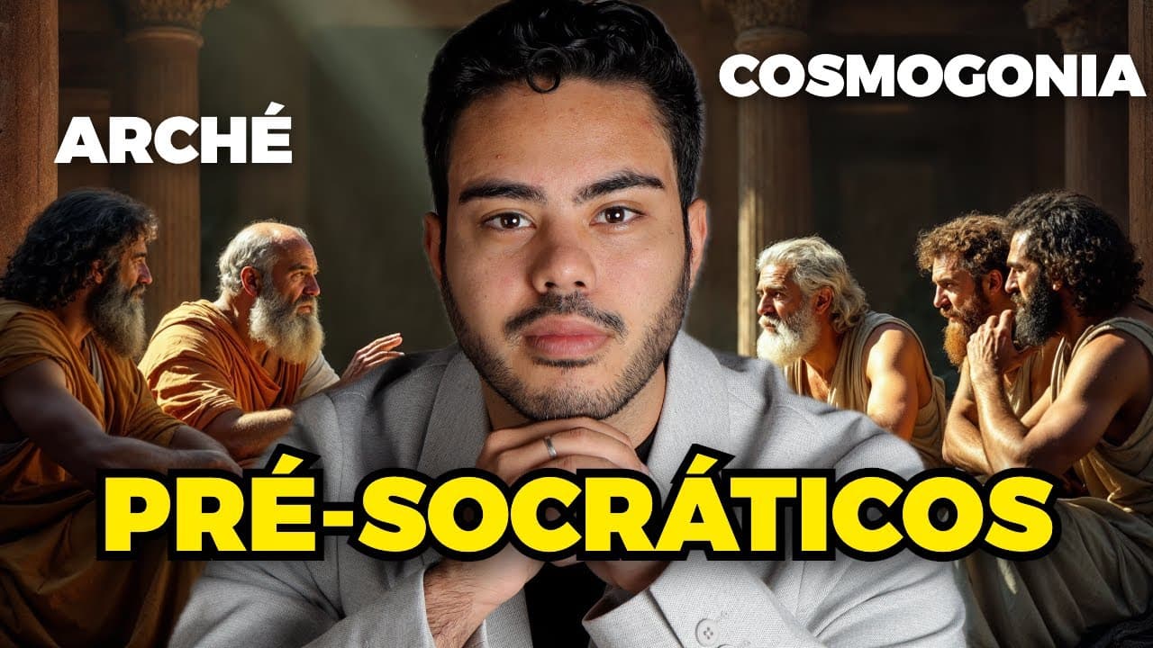 Thumbnail: REVISÃO ENEM: PRÉ-SOCRÁTICOS (TUDO O QUE VOCÊ PRECISA SABER)