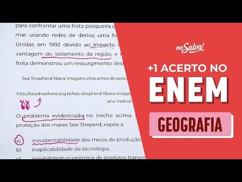 Thumbnail da aula: Resolva esta questão de GEOGRAFIA igual do ENEM | Revisão ENEM 2024 #JuntosAtéaProva