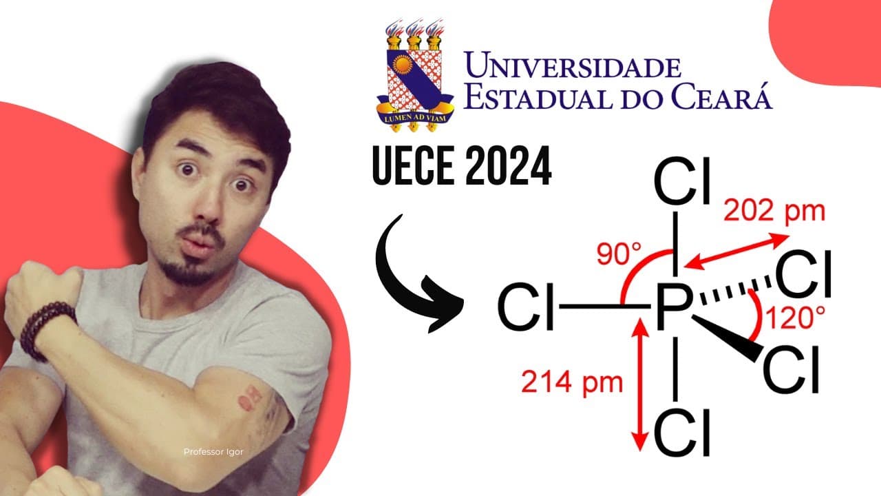 Thumbnail: UECE 2024 | Hibridização, Geometria e Polaridade
