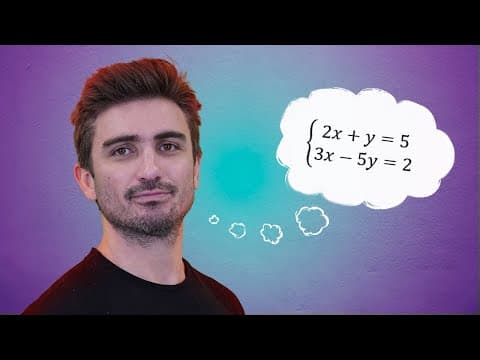 Thumbnail da aula: Aprenda a Resolver Sistemas de Equações