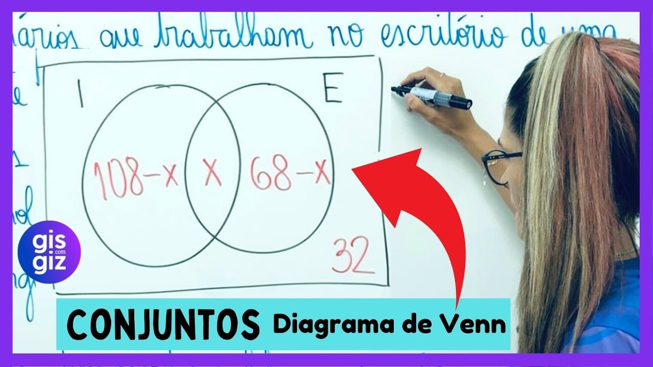 Thumbnail: DIAGRAMA DE VENN - PROBLEMAS COM CONJUNTOS | CONJUNTOS NUMÉRICOS | EXERCÍCIOS